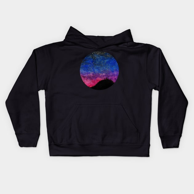 Starry Sky Kids Hoodie by AlessiaGreen